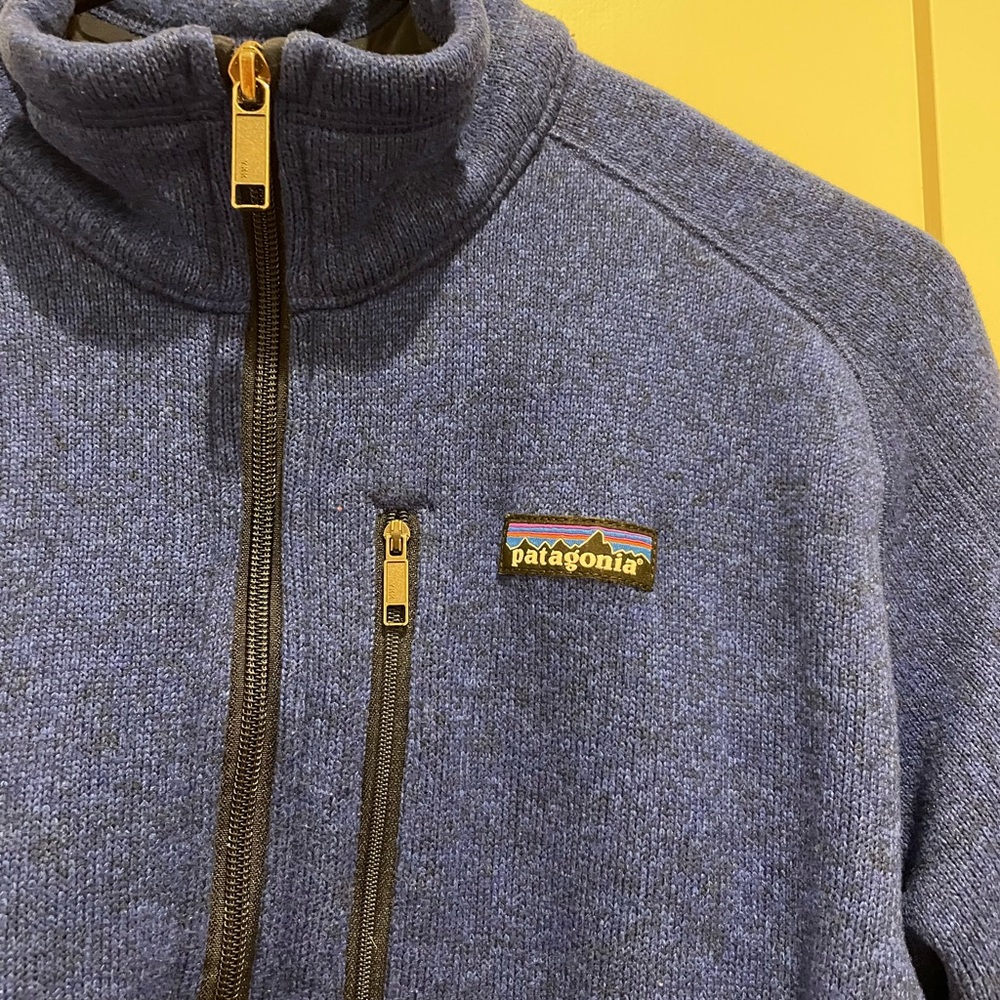 Patagonia Men's Blue Quarterzip Sweatshirt - Picture 2 of 4